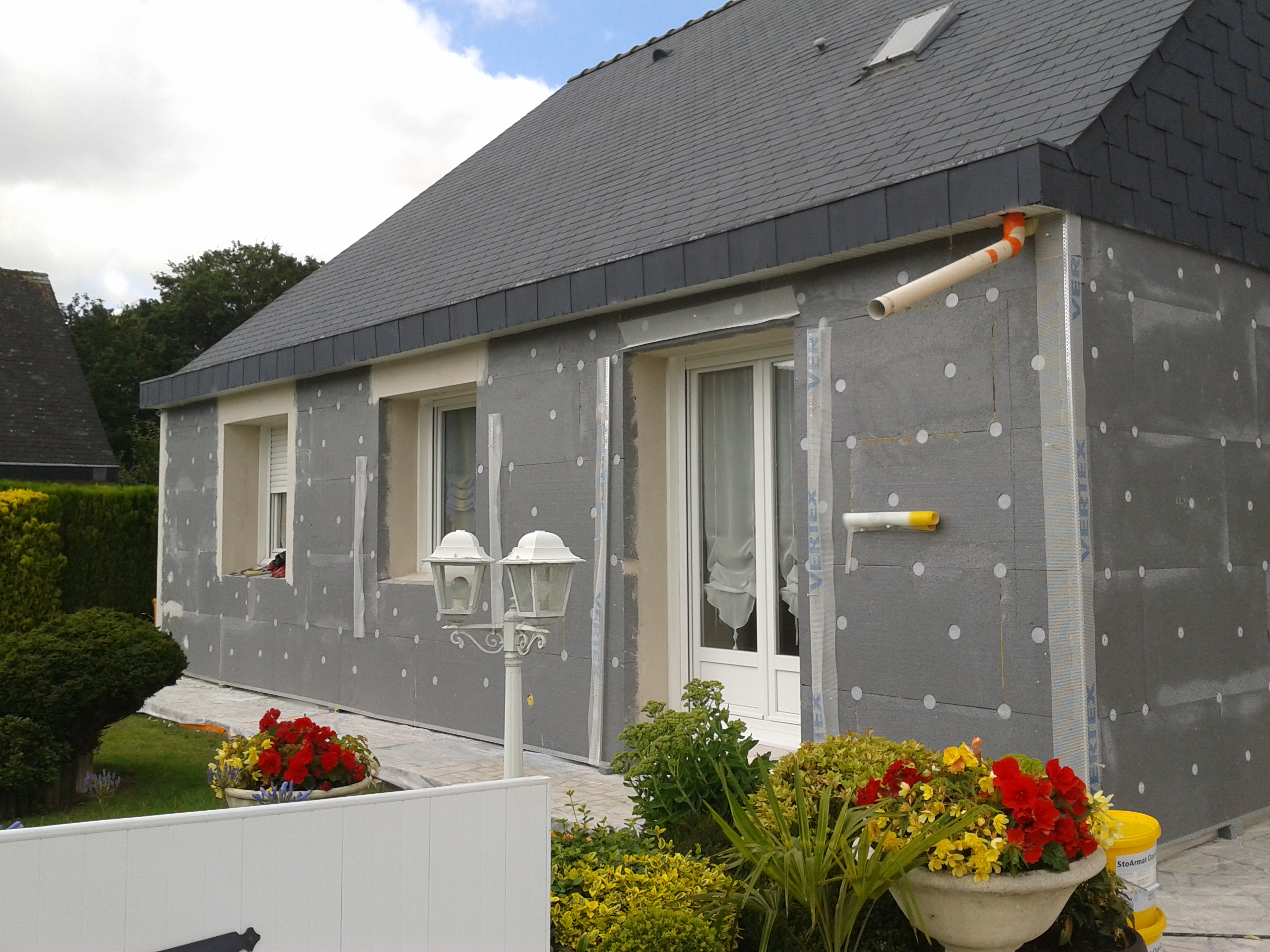 Pose du polystyrène Eveno Isolation